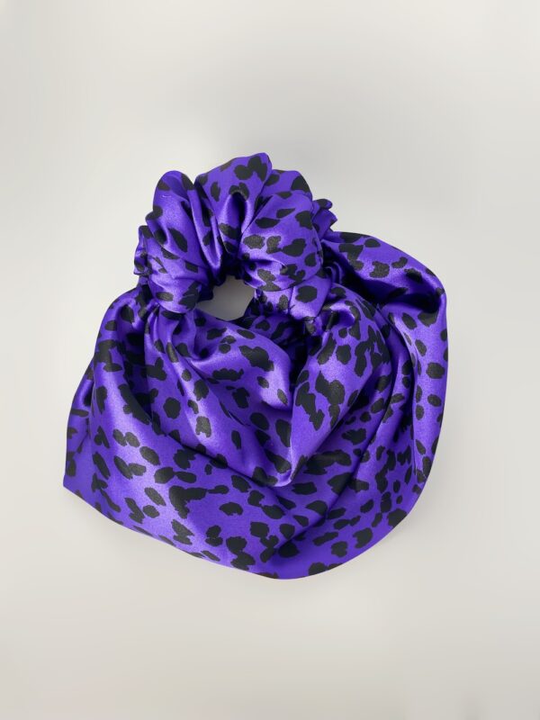 sac en tissu leopard violet fabriqué main par dream hair jaguar shoes